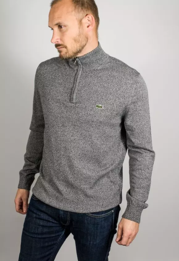 Lacoste jumper grey sale