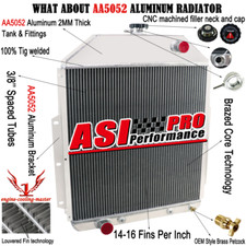 3 Row Aluminum Radiator For 1942-1952 1947 1950 46 51 Ford F1 F2 F3 F4 Pickup V8