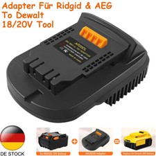 Akku Adapter für Ridgid&AEG 18V Akku Konvertiere zu für Dewalt 18V 20V Werkzeuge