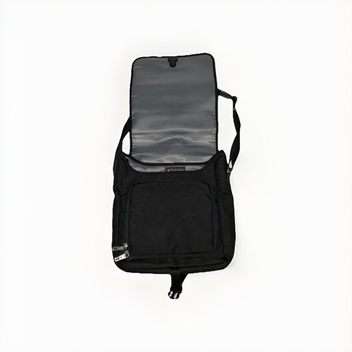 Victorinox Swiss Army Knife Black Business Nylon Messenger Bag EXCELL - Picture 2 of 12