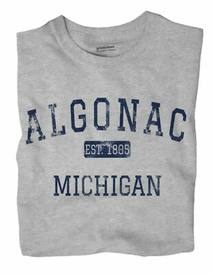 #ad Algonac Michigan MI T Shirt EST $21.49
