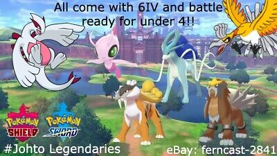 Pokemon Sword And Shield Shiny Unova Legendaries Bundle 6IV Battle Ready