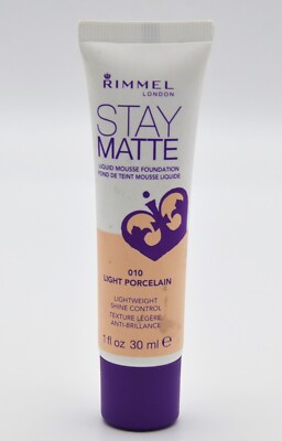 Rimmel Stay Matte Liquid Mousse Foundation 010 Light Porcelain