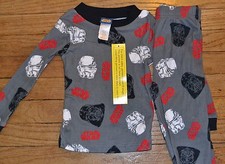 Star Wars Darth Vader  Stormtrooper Loungewear 2 Piece Set Snug Fitting Size 4