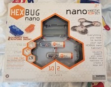 Hexbug Nano Habitat Set Micro Robotic Creatures ROBOTS  CLASSIC  BRUSH BOT 