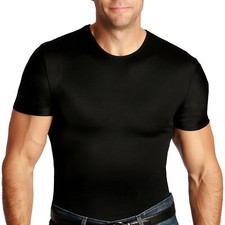 Insta Slim -Made in USA- Mens Firm Compression Slimming Body Shapewear Crew-Neck