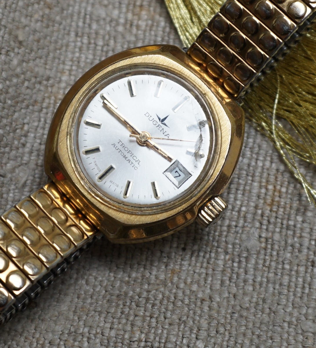 Dugena Festa 585 Gold Tropica Dugena Herrenuhr 585 Gold