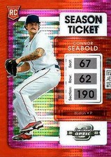 Connor Seabold 2022 Panini Chronicles #10 Contenders Optic Pink Pulsar Red Sox