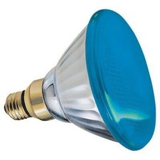 GE - 85 Watt - PAR38 - BLUE Reflector OUTDOOR FLOODLIGHTS 120V