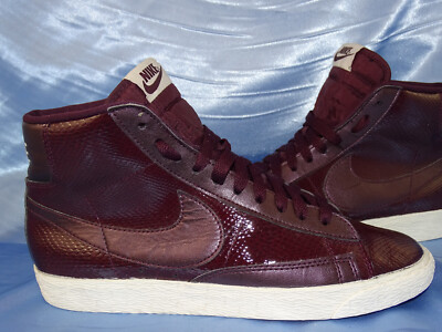 NIKE BLAZER MID PREMIUM LEATHER SNEAKER GR 40 SCHUHE SNAKE SELTEN PURPLE BB4