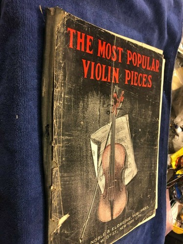 THE MOST POPULAR VIOLIN pieces Sheet Music Book 1907 Hinds,Noble & Eldredge - Picture 5 of 5