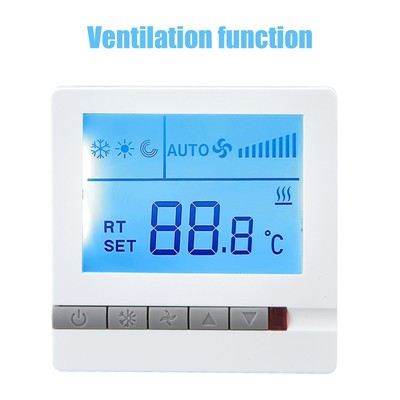 AC220V 815F Klimaanlage Thermostat Mit Belüftung Funktion Klimaanlage Panel Sch