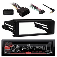 Kdr670 Aux Am Fm Cd Usb Car Radio, 98-2013 Flhx Harley 98-2013 Installation Kit on sale Kdr670 Aux Am Fm Cd Usb Car Radio, 98-2013 Flhx Harley 98-2013 Installation Kit on sale