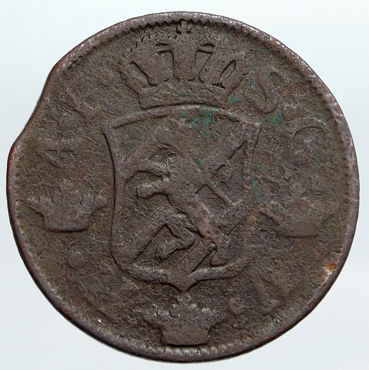 1762 SWEDEN King ADOLF FREDERICK Old VINTAGE Silver SWEDISH 2 Ore