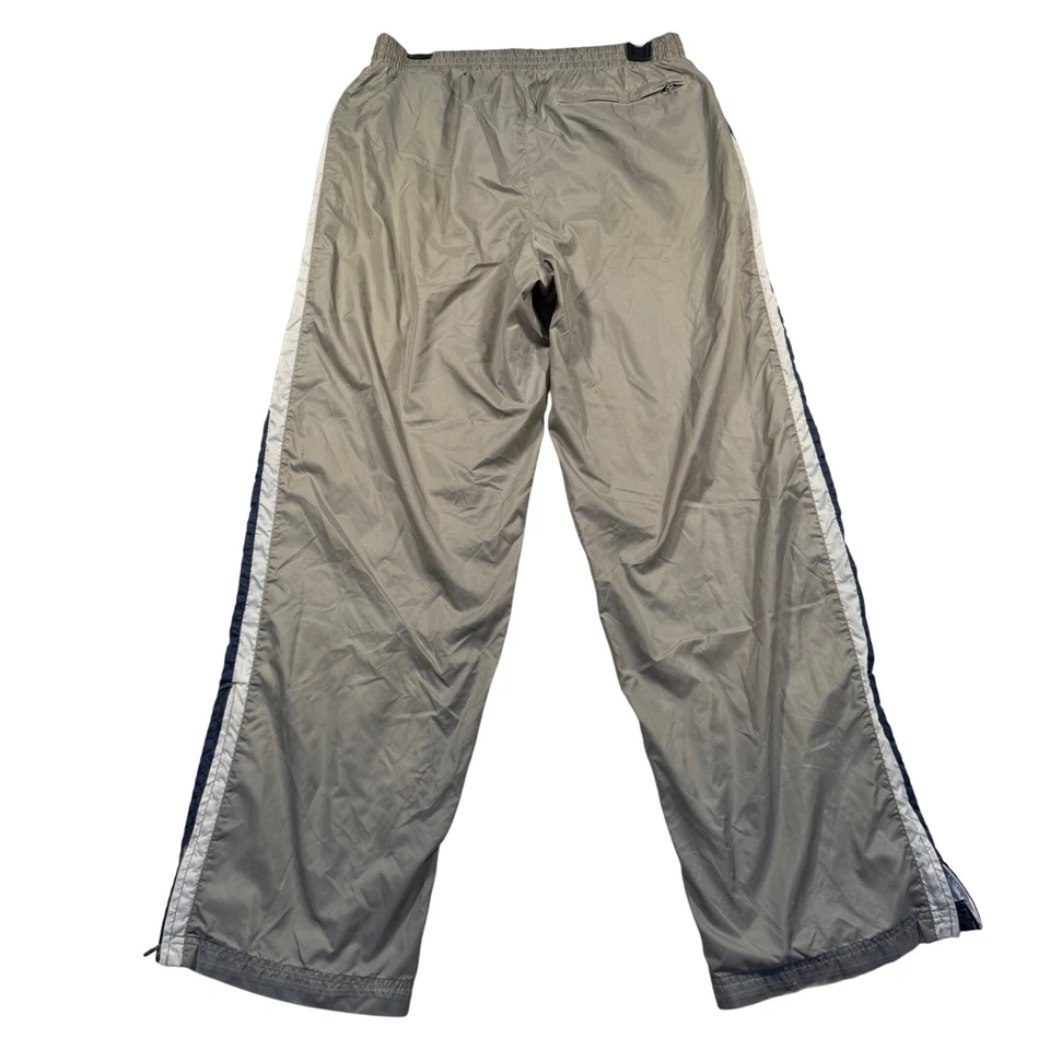 Vintage Y2K Nike Track Pants Lined Warm Up Gray Men's M Silver Tag 2000 - Image 2 of 4