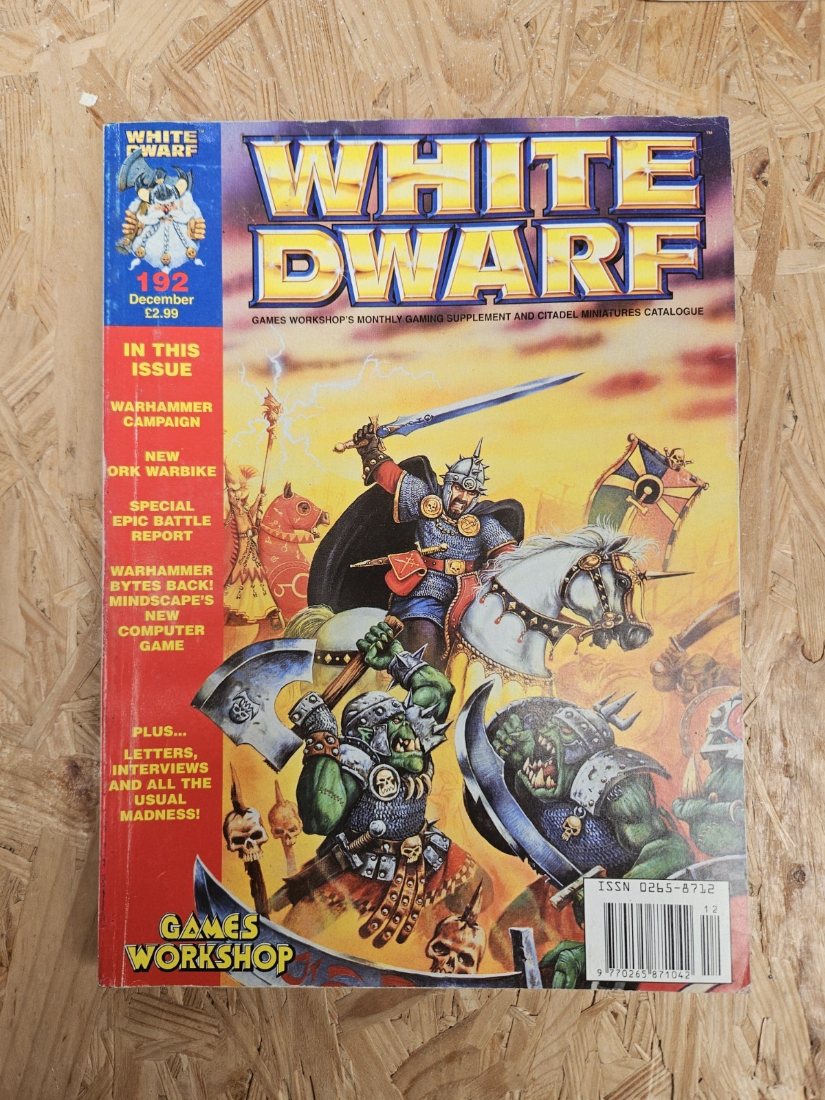 Warhammer White Dwarf Magazine Issue 192 December 1994 Horned Rat