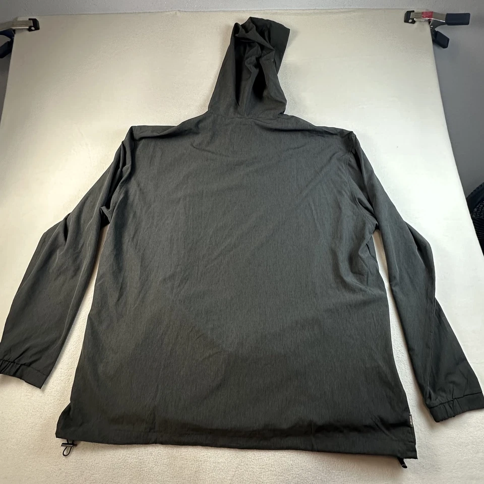 Linksoul Jacket Mens 2XL Gray Boardwalker AC Hooded Quarter Zip Stretch Golf - Image 2 of 4