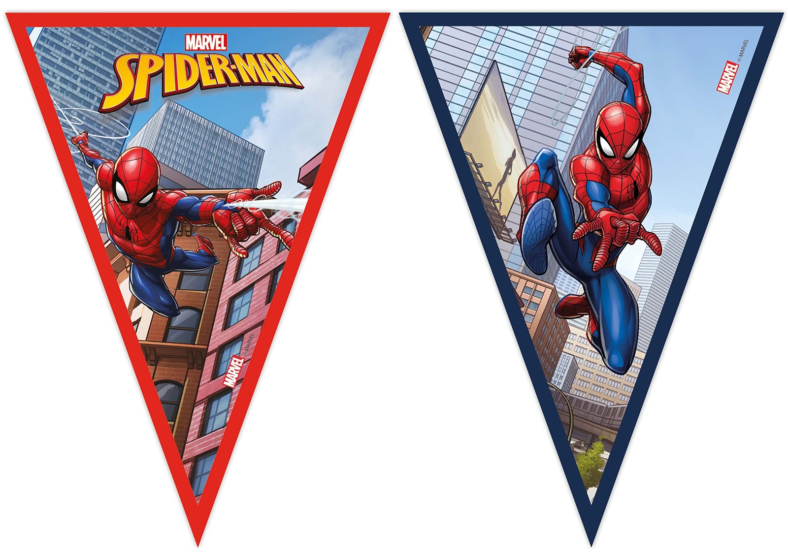 Procos 93867 - Flaggenbanner Spiderman Crime Fighter, FSC, Hängedekoration, Girl