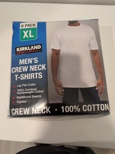 Kirkland Signature Men  s Crew Neck Tee, 6-pack, 100 Cotton Size: XL