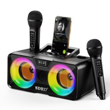 217 Bluetooth Karaoke Machine for Adult Kid with Storage and Charging Station...