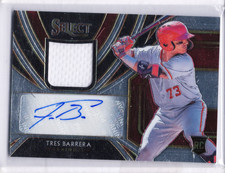 2020 Panini Select Rookie Jersey Autographs Tres Barrera RJA-TB 11/209 AU MEM RC