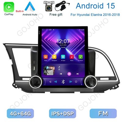 9.7'' Car Stereo For Hyundai Elantra 2016-2018 Radio Android 15 Carplay GPS Navi