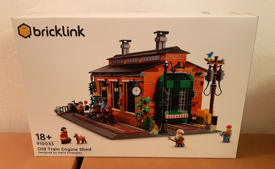 LEGO - Bricklink 910033 - Alter Lokschuppen - neu  + bedr. Steine