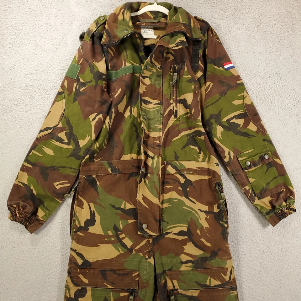 Camo Coveralls Men Medium Dutch Tank Tanksuit Boilersuit Jumpsuit Military Heavy - Image 3 of 4