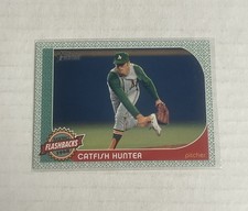 Jim Catfish Hunter 2017 Topps Heritage Baseball flashbacks card #BF-CH NM-MT