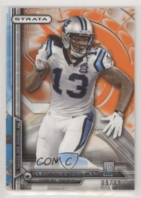 2014 Topps Strata Rookie Orange Topaz 9/99 Kelvin Benjamin #117 Rookie RC 3k5