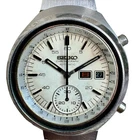 Vintage Seiko Helmet Storm Trooper Chronograph Automatic 6139-7100 Men Watch 70s