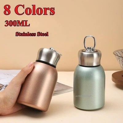 300ml Mini Portable Thermos Flask Small Capacity Simple Potbelly Thermos Cup