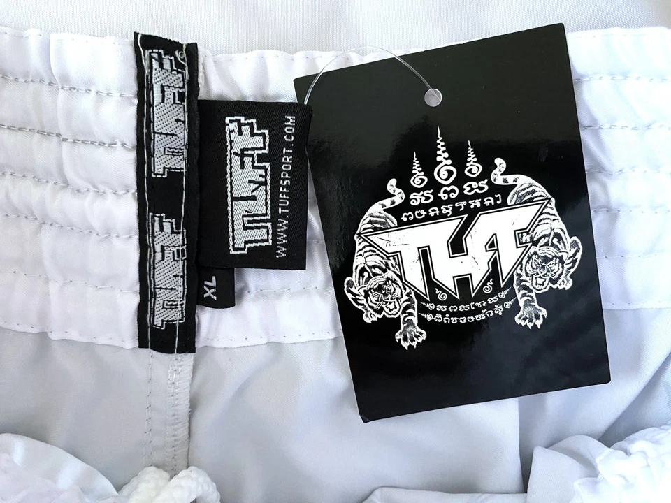 TUFF - Pantalones Cortos Para Hombre XL Lion Warrior Gris MMA Muay Thai Kick Boxing Foto 3 de 4