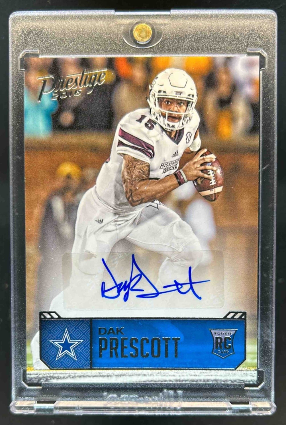 Dak Prescott Panini Prestige Rookie Signatures #DP Base
