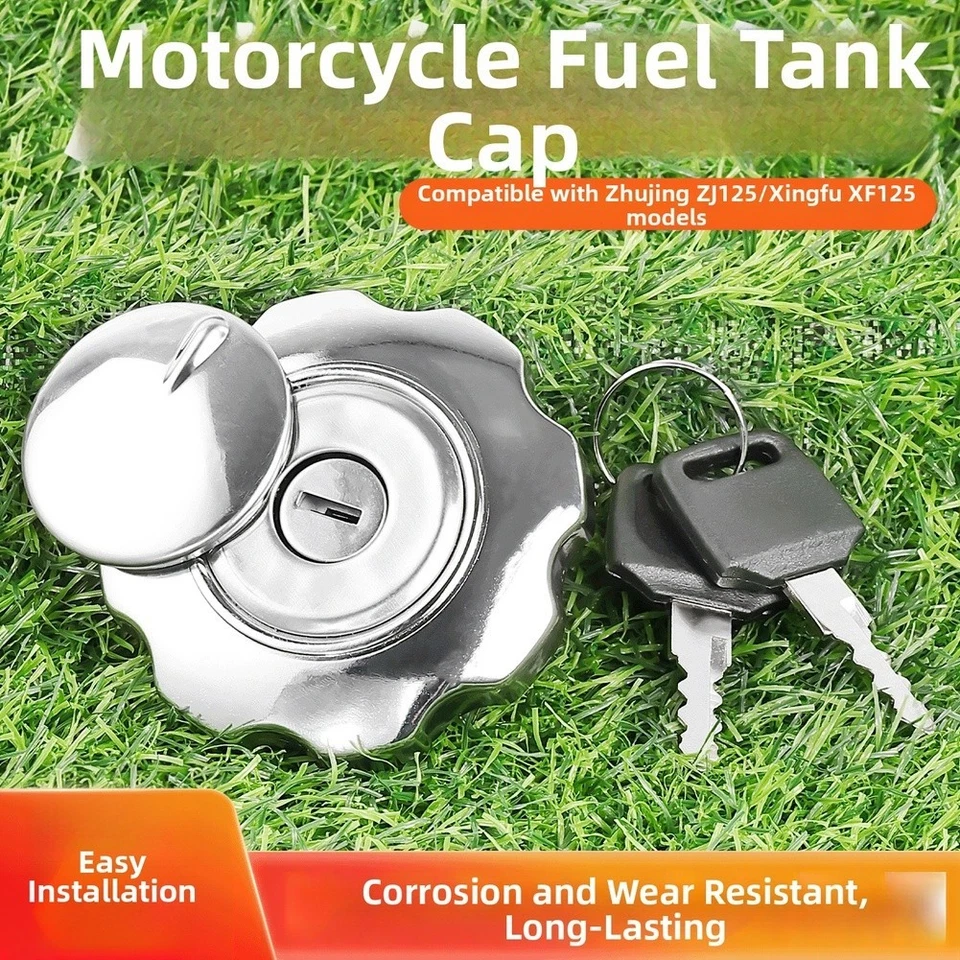 Motorcycle Repair Motorcycle Fuel Cap Key-operated Mechanism Anti-rust Finish - Image 3 of 4