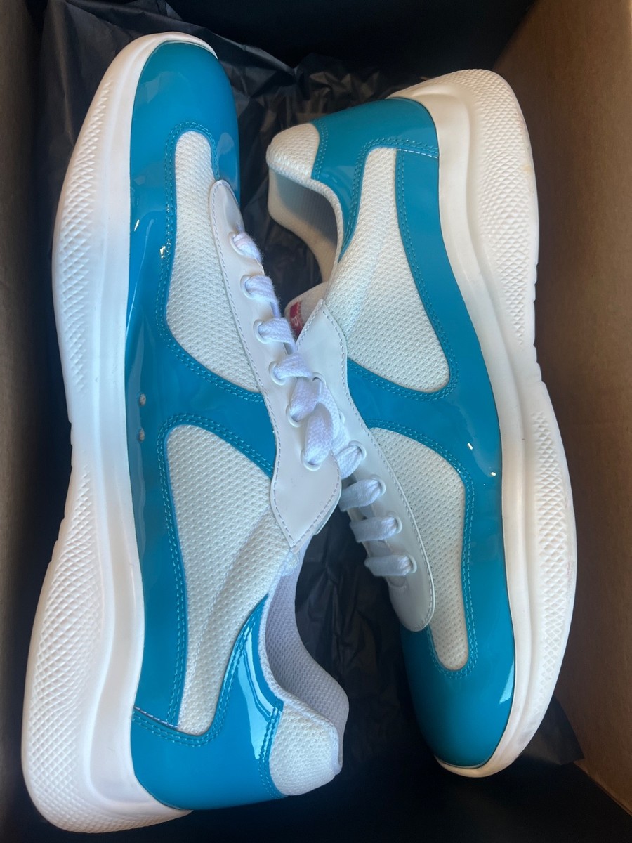 Prada leather sneaker アメリカズカップ Prada Men's Americas Cup Napa Leather Low-Top Sneakers