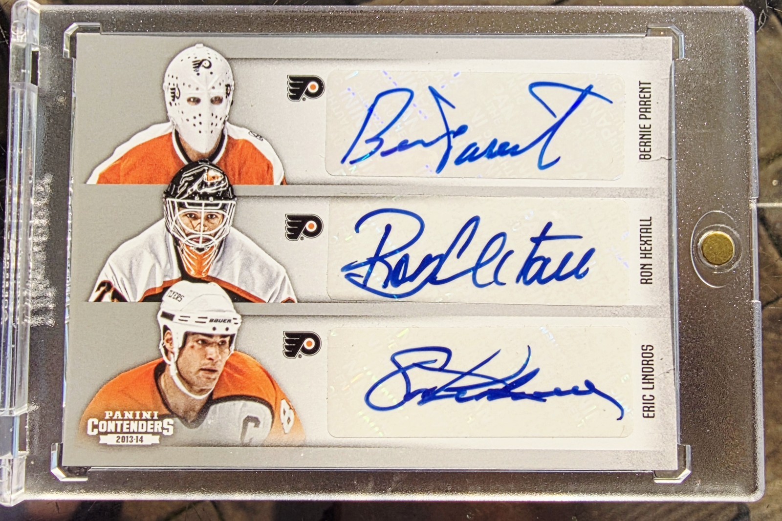 2013 CONTENDERS PARENT/HEXTALL/LINDROS/GIROUX/L. SCHENN/COUTURIER SIX AUTO 🔥🔥