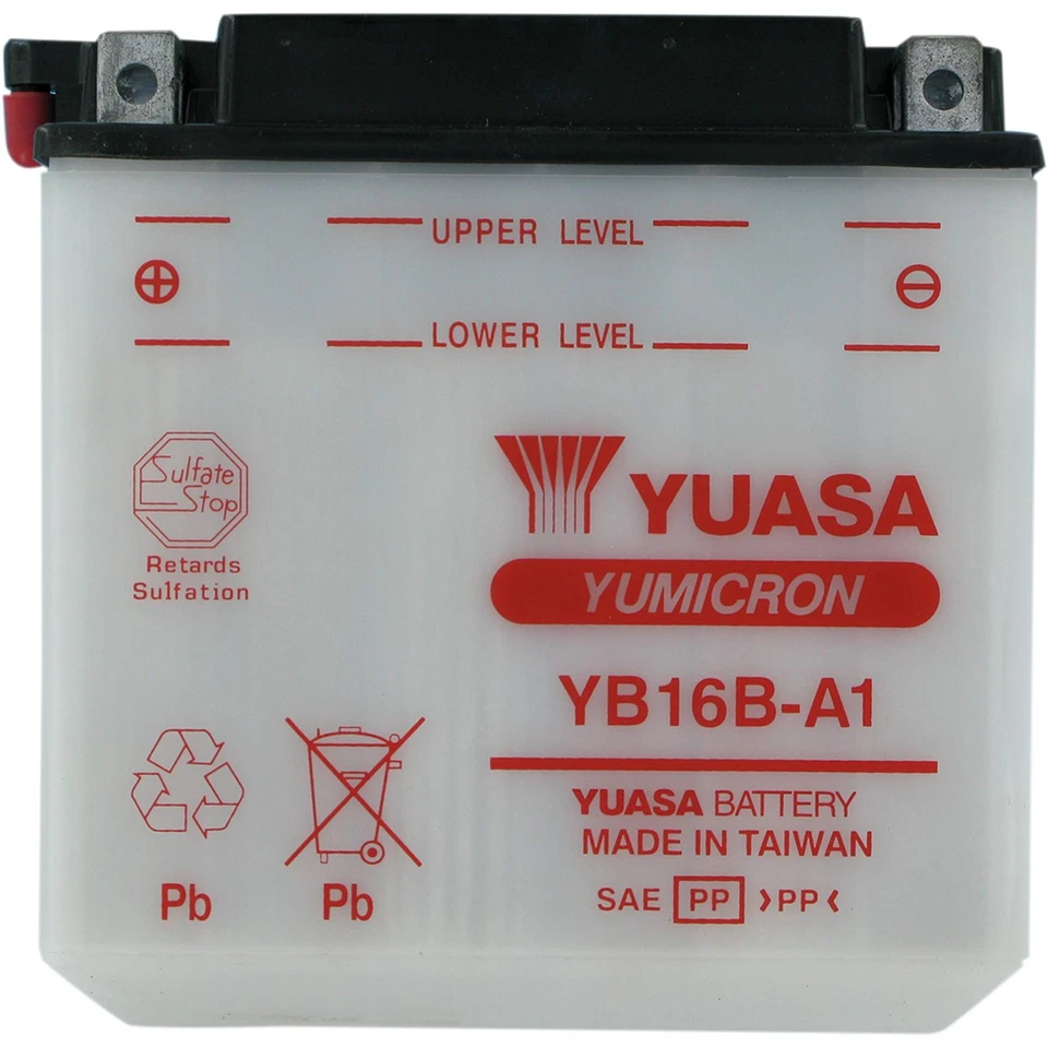 Yuasa Battery YB16B-A1 Conventional electrolyte Sold Separately YUAM22161 Foto 2 de 4