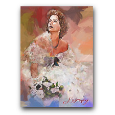 Greta Garbo #2 Art Card Limited 29/50 Edward Vela Signed (Celebrities Women)