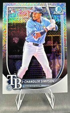 2025 Bowman Chrome Mega Box Chandler Simpson #18 Mojo Refractor RC Rays