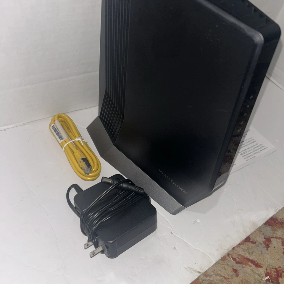 Netgear Nighthawk AX8 AX6000 WiFi Cable Modem Router CAX80 W/power supply - image 2 of 4