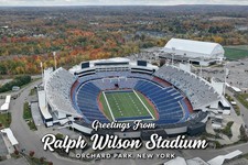 Ralph Wilson Stadium Orchard Park, New York Buffalo MODERN Postcard B501