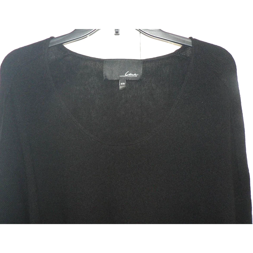Suéter Line Knitwear para mujer cuello redondo manga larga cachemir negro mediano $279 Foto 3 de 4