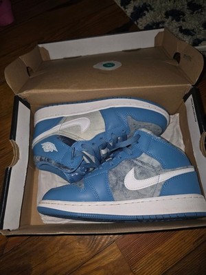 Nike Air Jordan 1 Mid GS 'Washed Denim' Dutch Blue/White (DM8951-400)