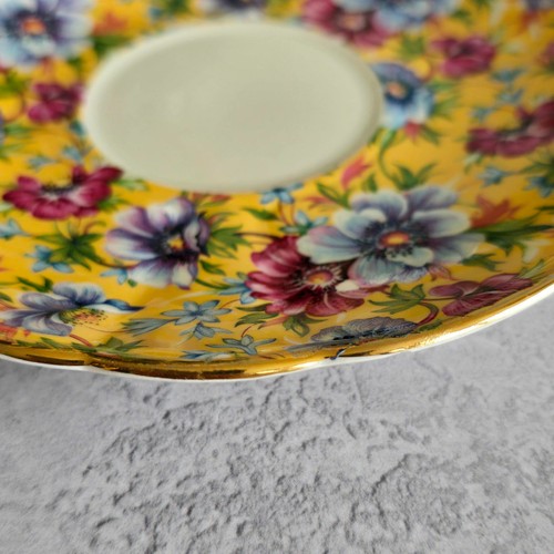 Vintage James Sadler Sophie Chintz tea cup saucer Made in England Excellent - Picture 7 of 17