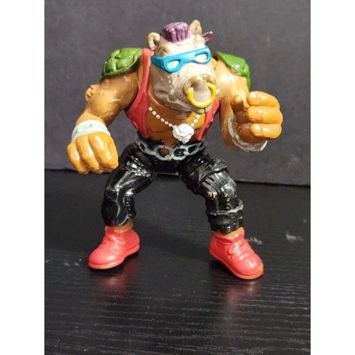 Vintage Teenage Mutant Ninja Turtles Bebop Action Figure Toy 1988 Playmates