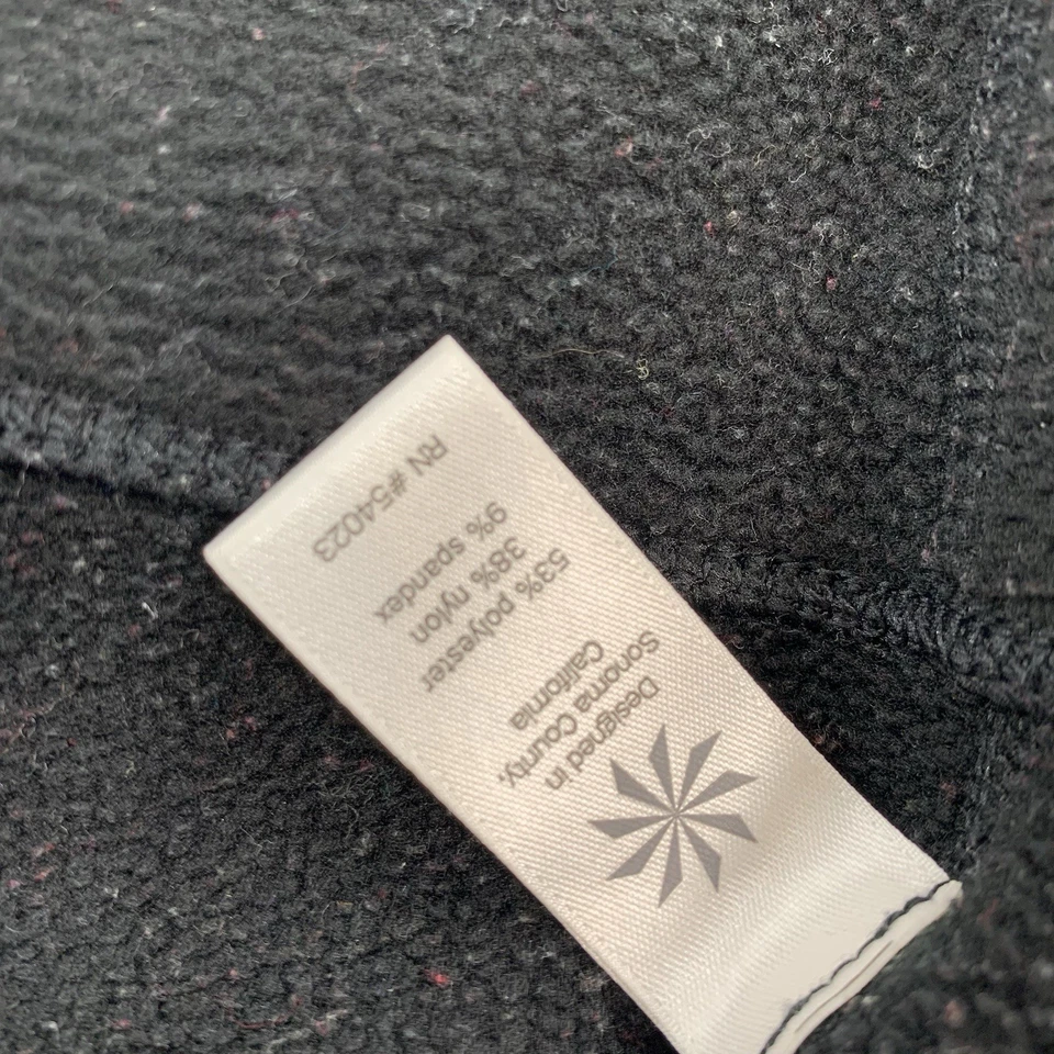 Leggings Athleta Medianos Mujeres Forrados de Vellón Negros Tirar de 28" Entrepierna CÁLIDOS 3-19 Foto 3 de 4