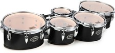 Tama Fieldstar Rudiment Marching Tenor Drums - Small Quint, Satin Black