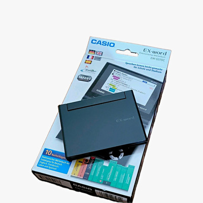Casio EX-word EW-G570C Wörterbuch Handgerät Solar 5 Sprachen Schwarz