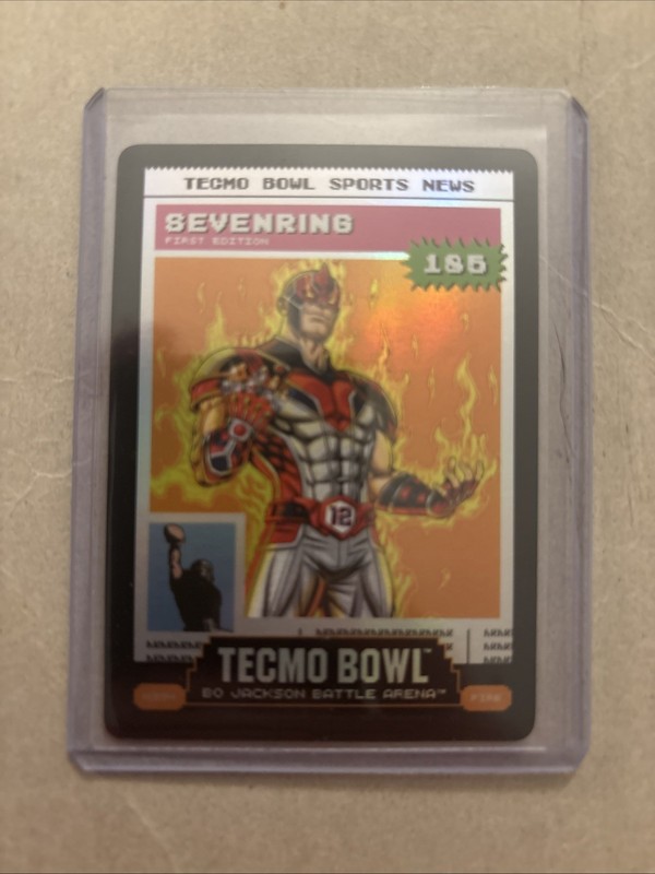 Bo Jackson Battle Arena Tecmo Bowl Sevenring Tom Brady Tecmo News Power 185 Rare